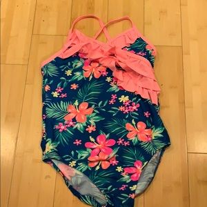 One piece kids swimwear